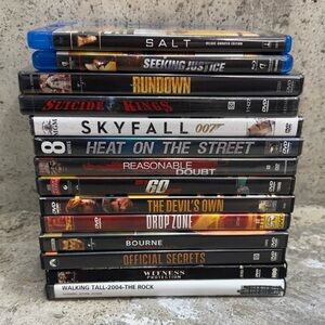 Action DVD Movie Lot Skyfall Bourne Gone in 60 Seconds Some Sealed Titles